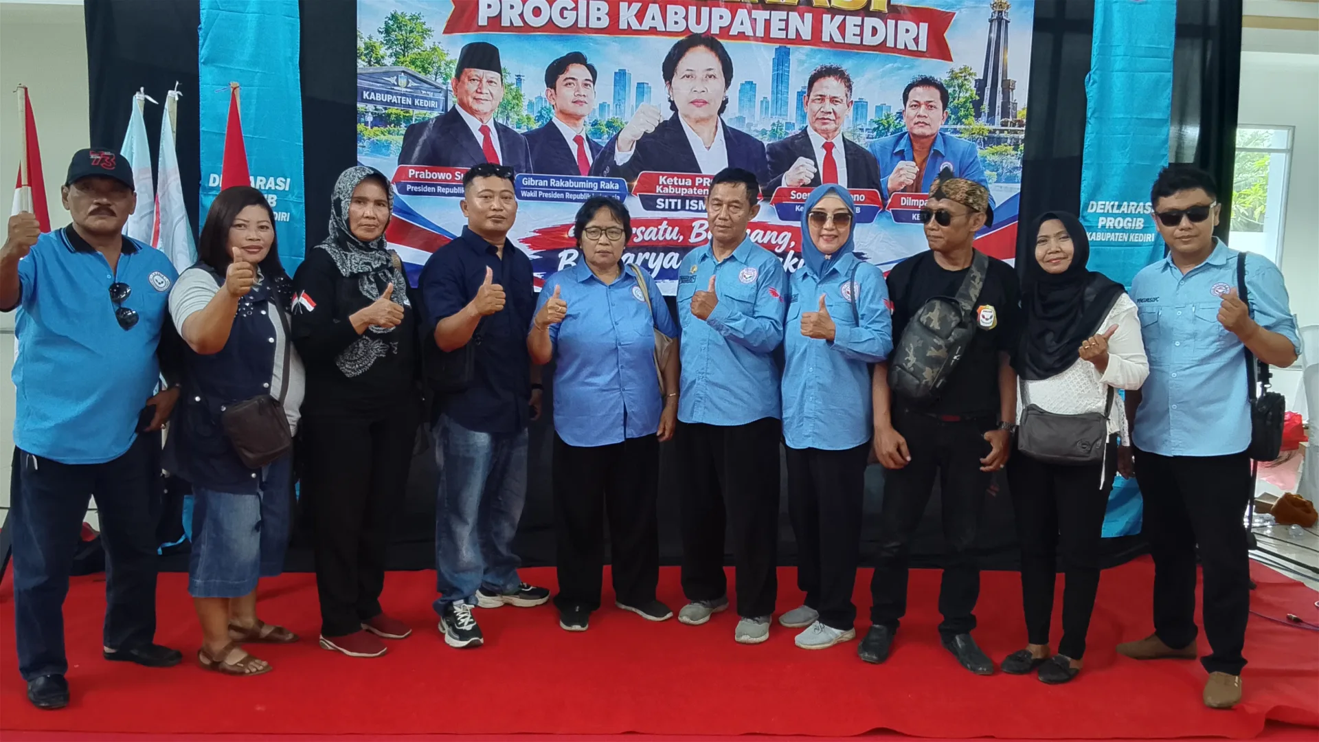 Srikandi Kediri Resmi Pimpin Progib, Siap Kawal Prabowo  - Gibran  Ketua DPC Tulungagung dan Trenggalek Turut Hadir