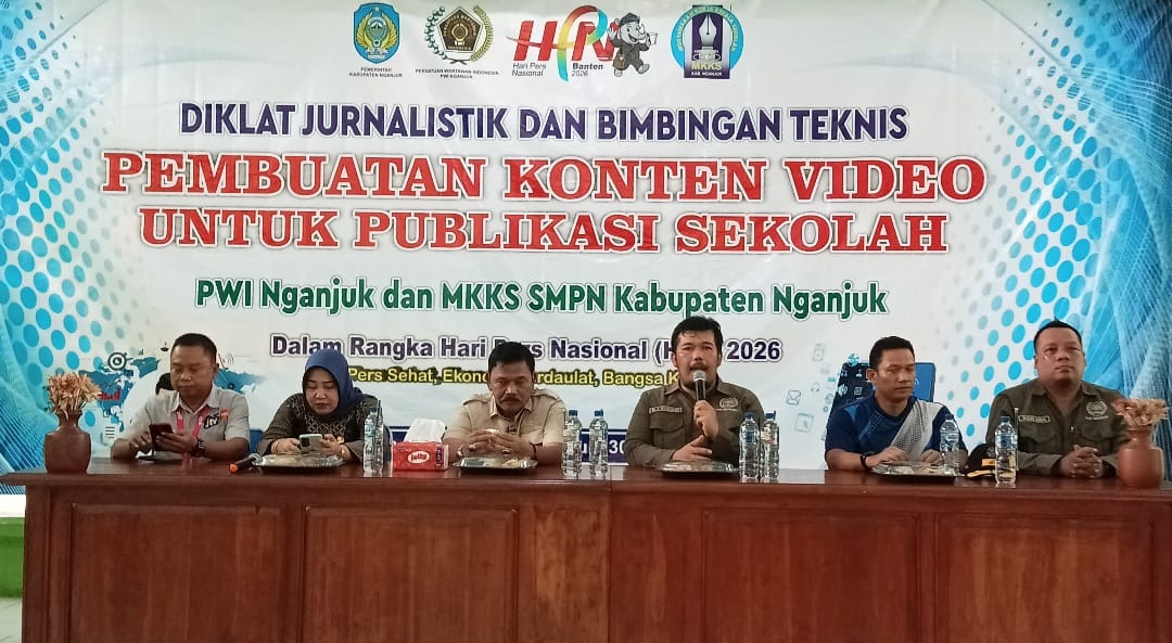 PWI Nganjuk Bekali Guru SMPN Keterampilan Jurnalistik dan Konten Digital