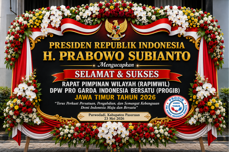 Rapimwil PROGIB Jatim Dapat Perhatian Istimewa, Presiden dan Wapres Kirim Karangan Bunga