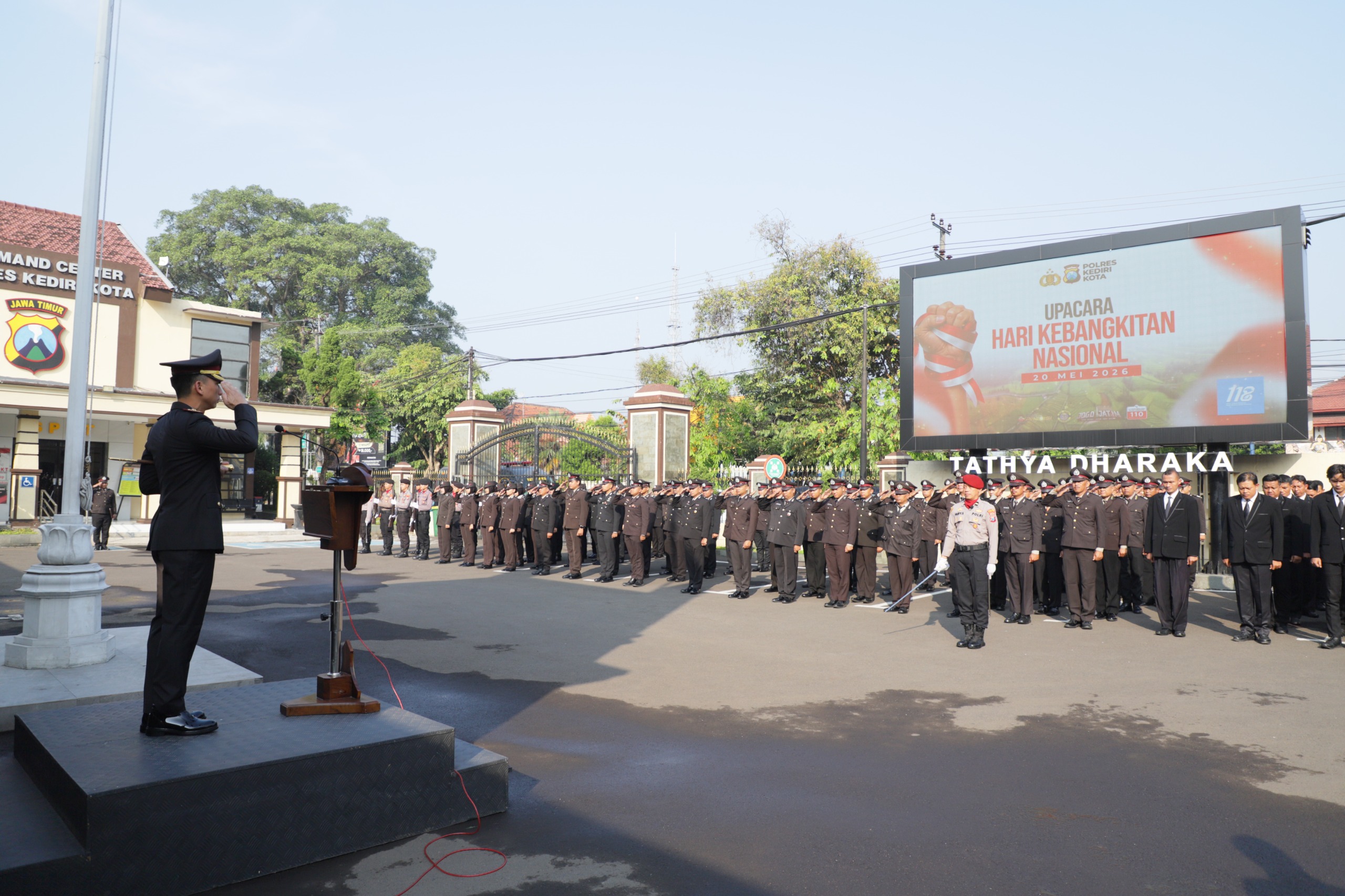 Polres Kediri Kota Gelar Upacara Harkitnas, Tekankan Pentingnya Menjaga Masa Depan Bangsa