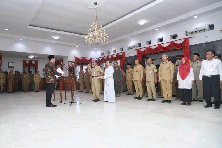 Triadi Admono Dilantik Jadi Penjabat Sekda Trenggalek, Gantikan Edy Soepriyanto yang Purna Tugas