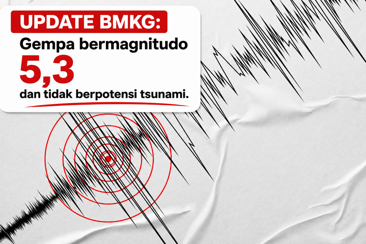 Gempa M 5,3 Guncang Pacitan, Terasa Hingga Tulungagung dan Blitar, Tidak Berpotensi Tsunami