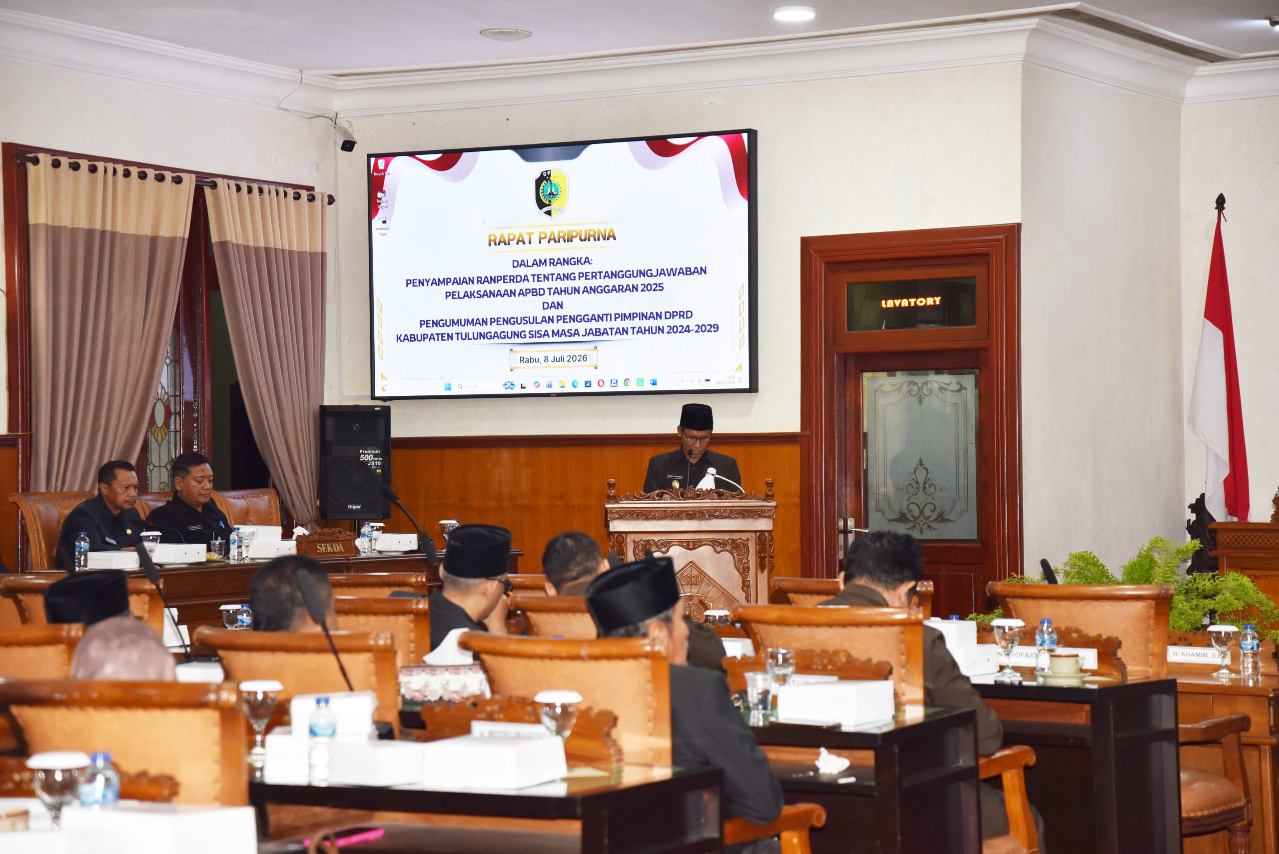 Plt Bupati Tulungagung Sampaikan Ranperda Pertanggungjawaban APBD Tahun Anggaran 2025, Dorong Tata Kelola Keuangan Lebih Akuntabel