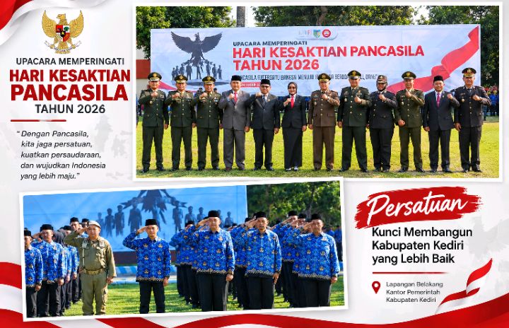 Hari Kesaktian Pancasila 2026, Wabup Kediri Dewi Mariya Ulfa Ajak Masyarakat Perkuat Persatuan di Tengah Keberagaman